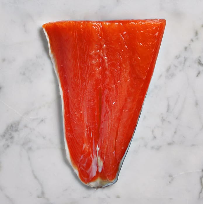 Wild‑Caught Frozen Red Sockeye Salmon Fillets, 6‑Pack 6oz Premium Alaskan Seafood