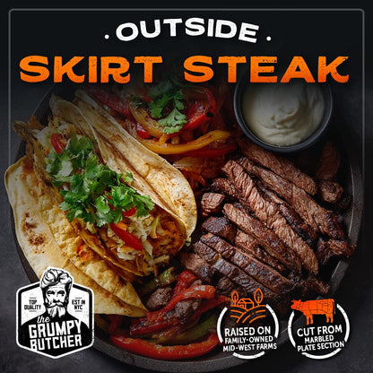 🔥Premium Wagyu Skirt Steak, 1.5‑lb Single Pack, Thin‑Cut Outside Skirt Beef