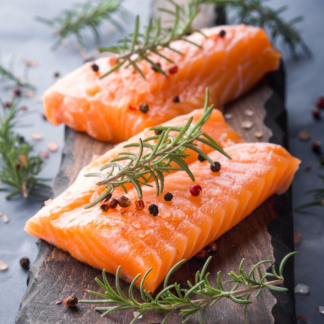 ⭐Premium Sashimi‑Grade Ora King Salmon 8×8oz, High‑Protein Frozen Seafood