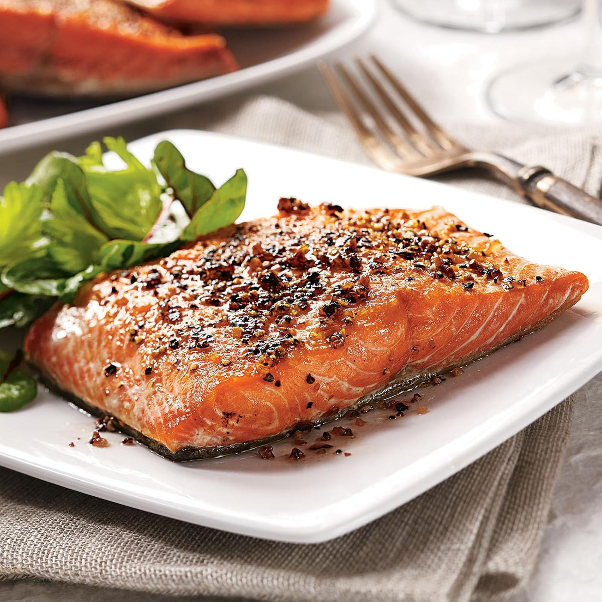 Wild‑Caught Frozen Red Sockeye Salmon Fillets, 6‑Pack 6oz Premium Alaskan Seafood